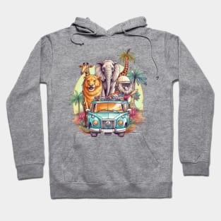 Animals Safari on Car #2 Hoodie